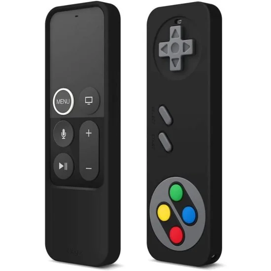 Elago R4 Retro Case For Apple Tv Siri Remote (Lanyard Lncluded) (Black)